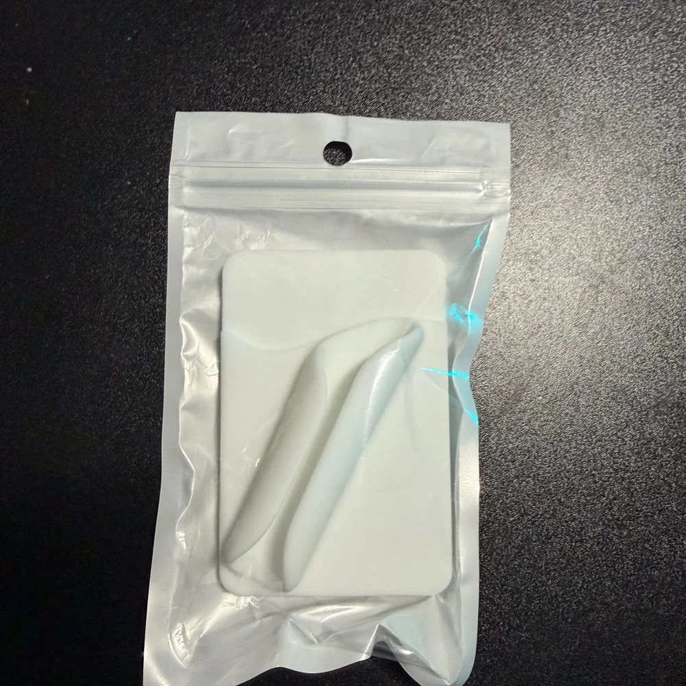 White Silicone Removable Wallet and Lip Gloss Card Holder